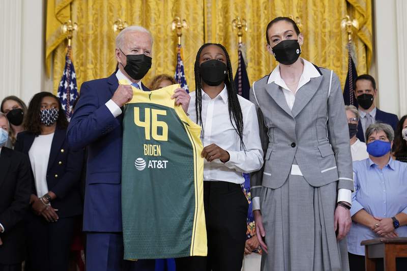 Biden praises WNBA champs for social justice activism