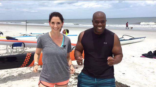 Jax Best: Rance and Ashley Harding hit the beach to try water sports