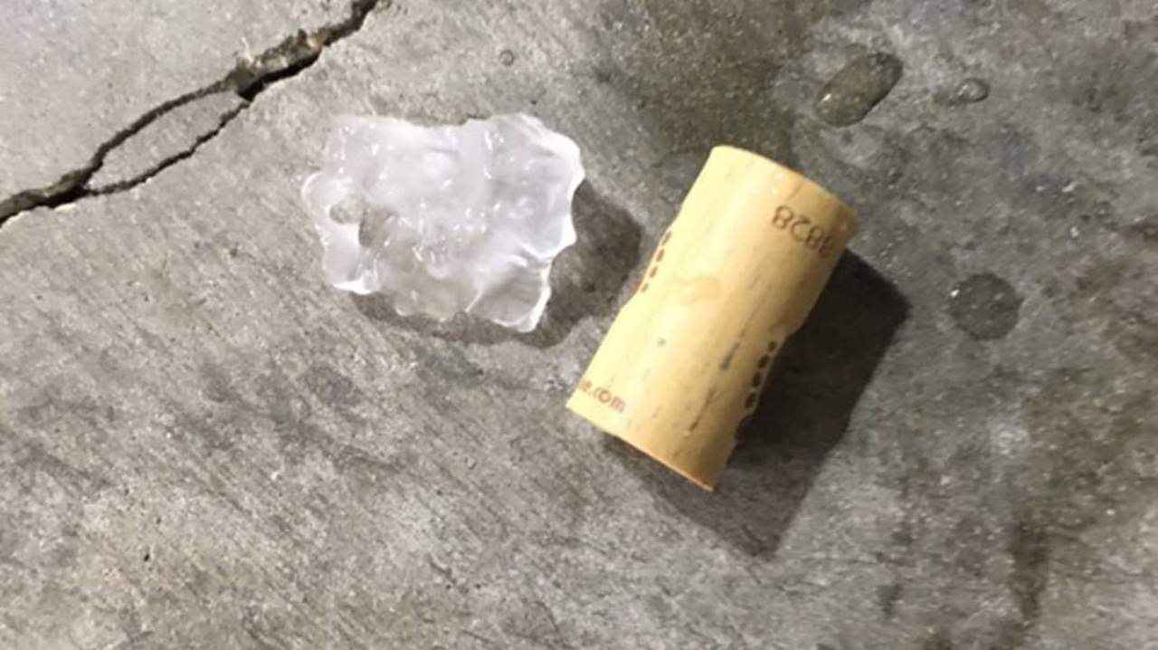 Many saw hail as evening storms rolled through Jacksonville