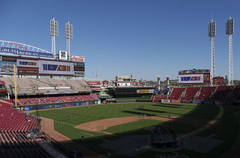 The Latest: Reds to allow full capacity starting on June 2