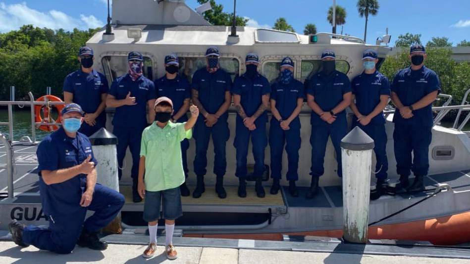 Florida boy, 11, helps with grandparents' rescue at sea