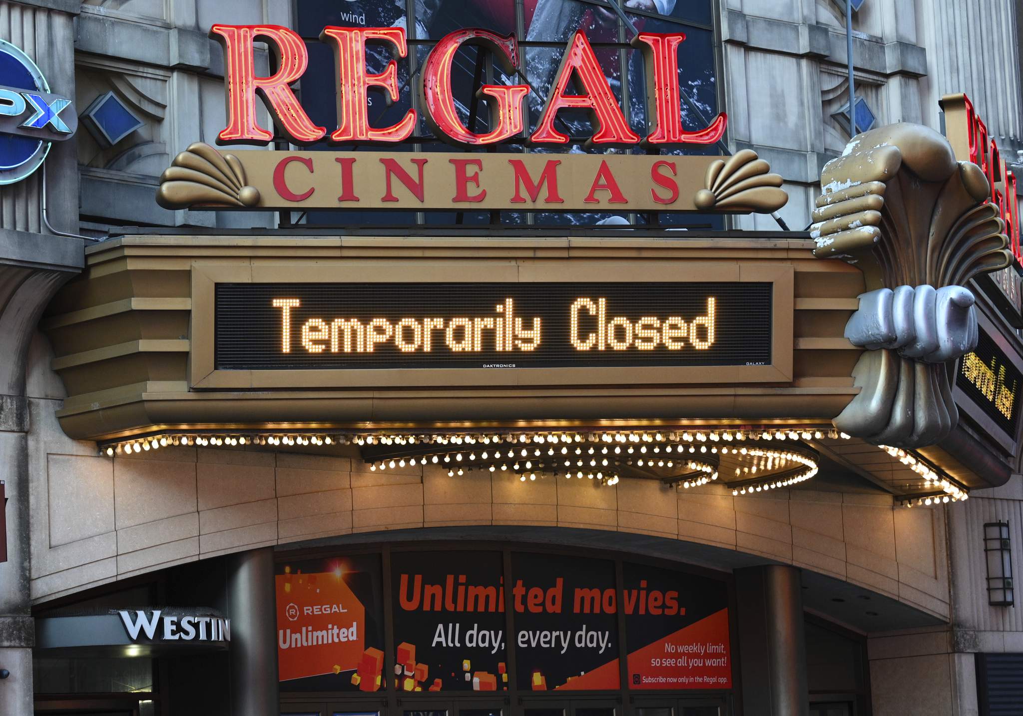 Regal Cinemas, 2nd largest chain in US to reopen in April