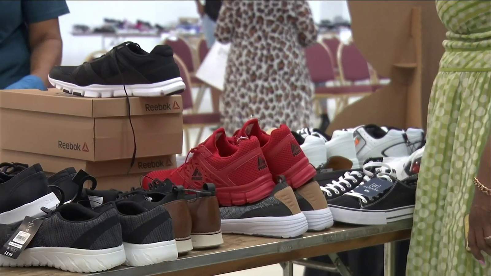 Hundreds of students take home new shoes at Kicks for the Kids event