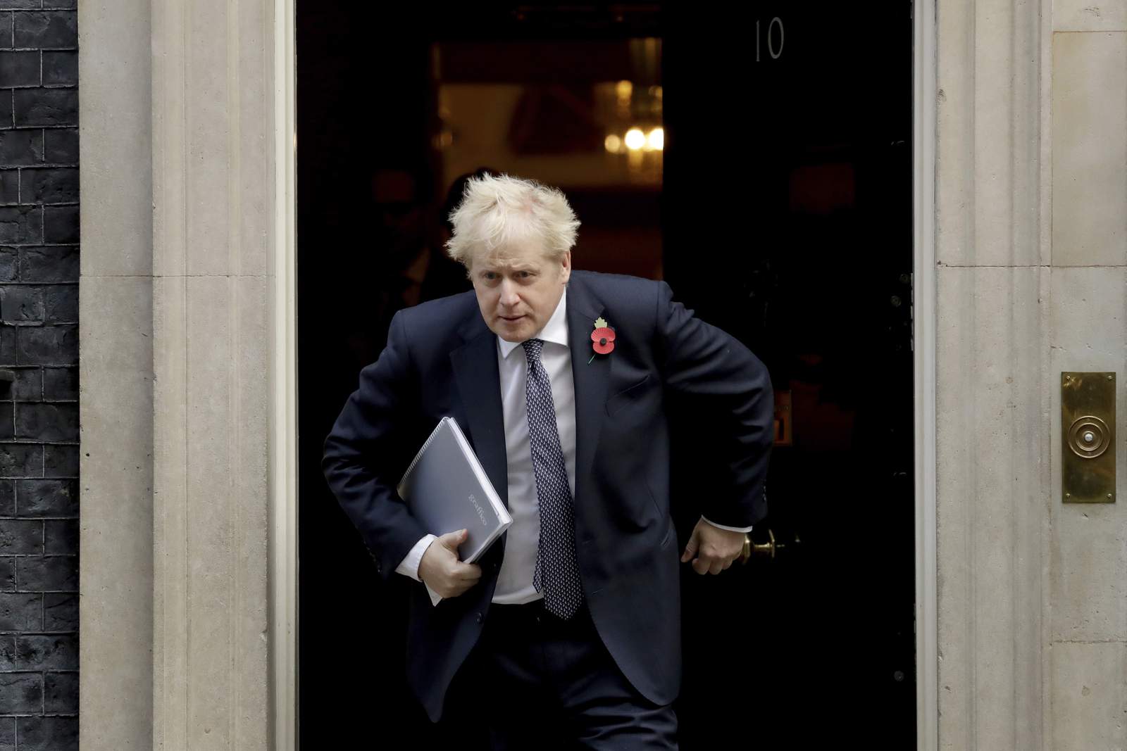 Virus quarantine complicates a big week for Boris Johnson