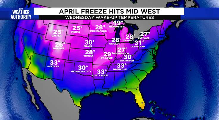Snow and cold in the Midwest? Is it actually April 21?