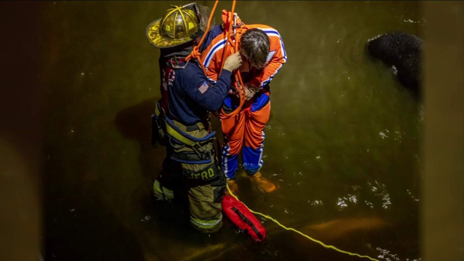 Hypothermia, rising tide among dangers as firefighters rescue man from St. Johns River