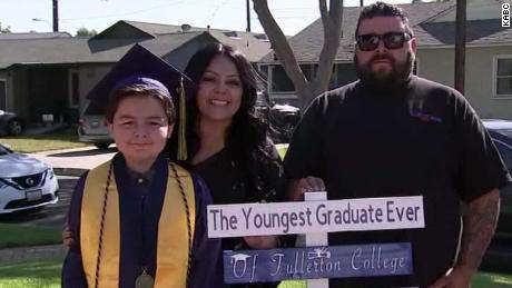 A 13-year-old just graduated with 4 associates degrees