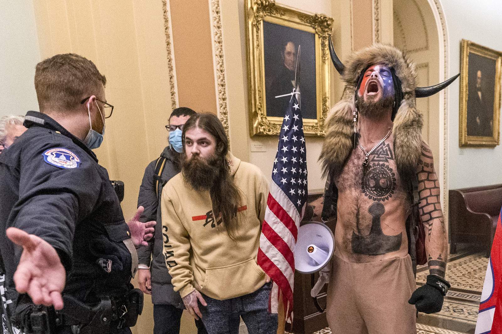 Man who wore horns in US Capitol riot moved to Virginia jail