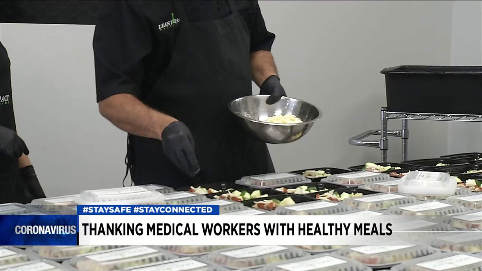 Thanking medical workers with healthy meals