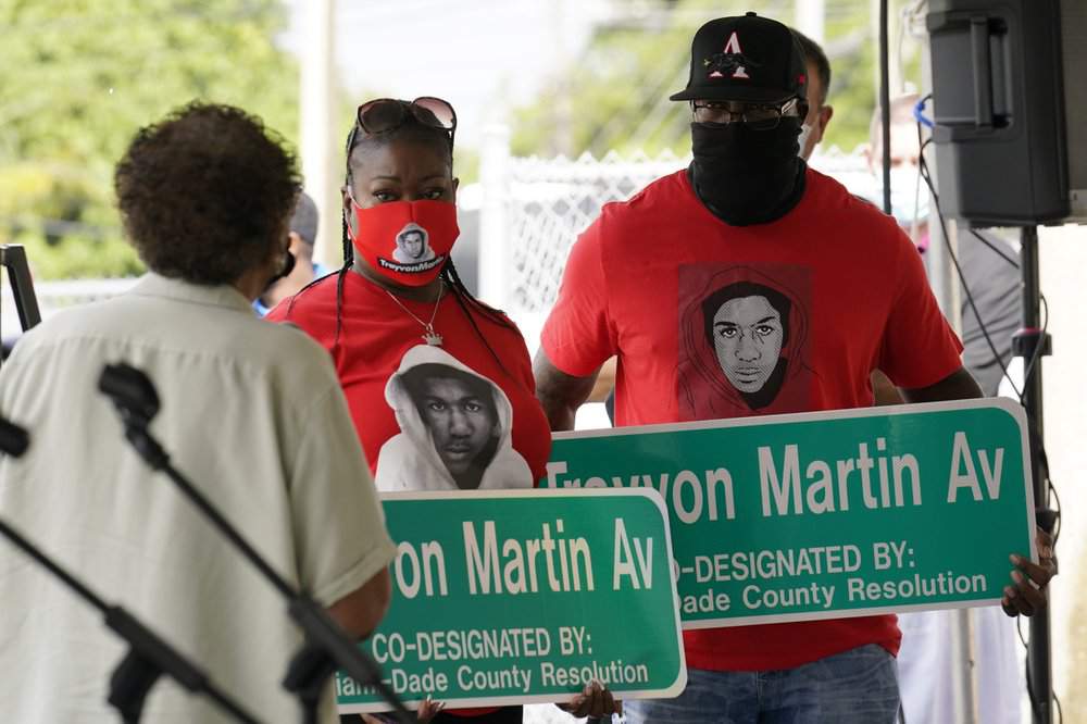 Officials name new road in Florida after Trayvon Martin