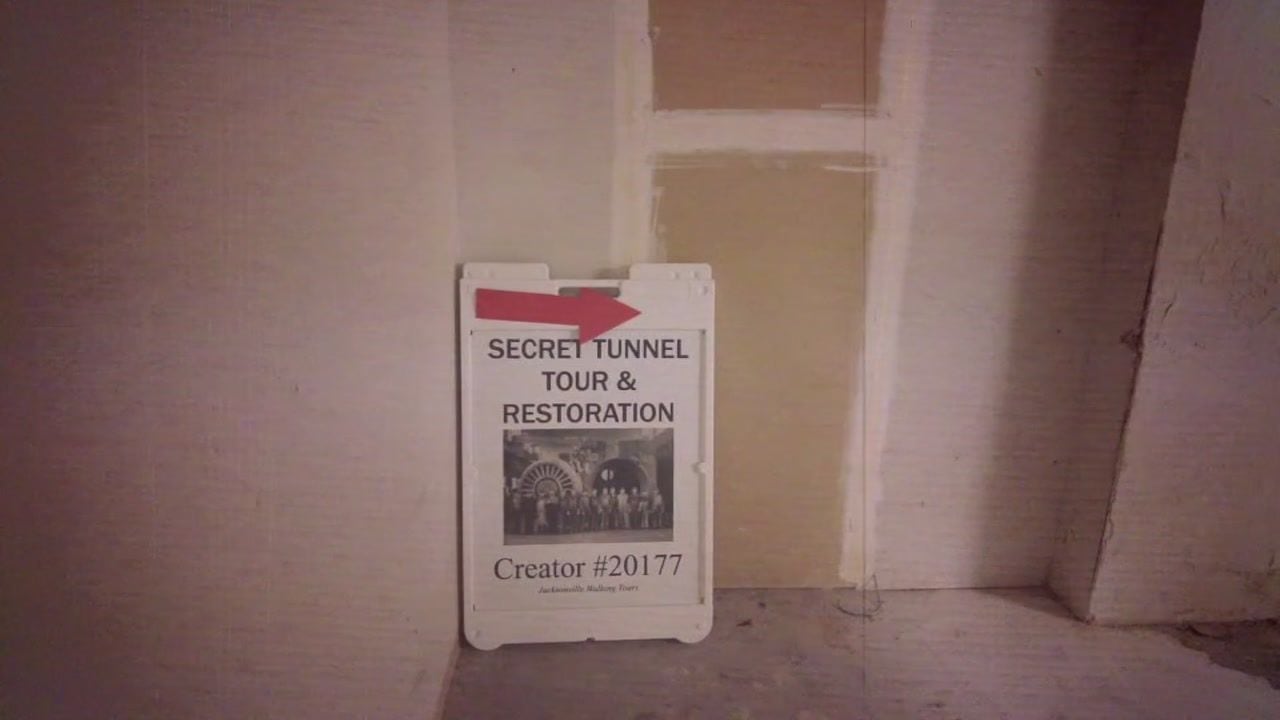 Anne Maxwell goes through downtown Jacksonville's underground tunnels.
