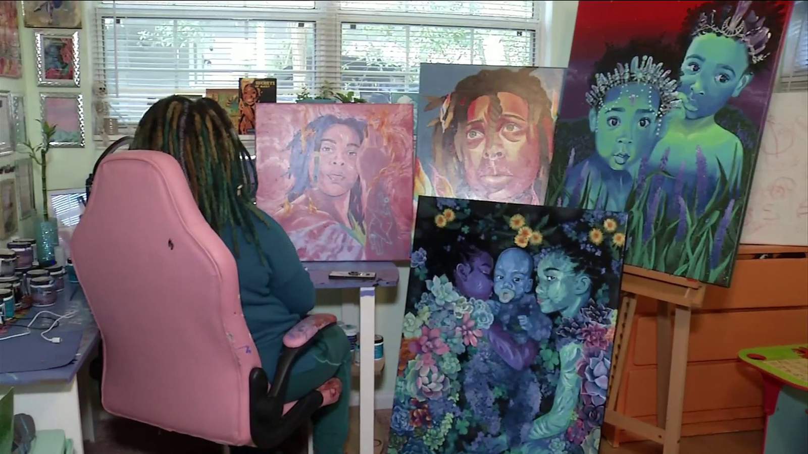 Local artist paints her path through self-expression