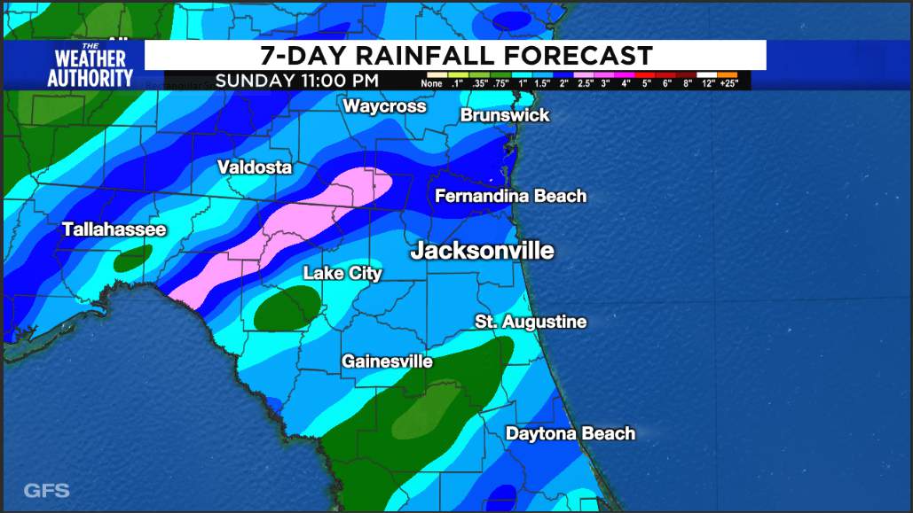 Disruptive rain this weekend could cause flooding in some areas