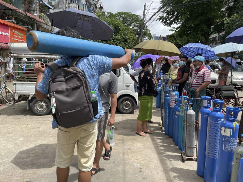 Myanmar caught off guard as cases surge, oxygen dwindles
