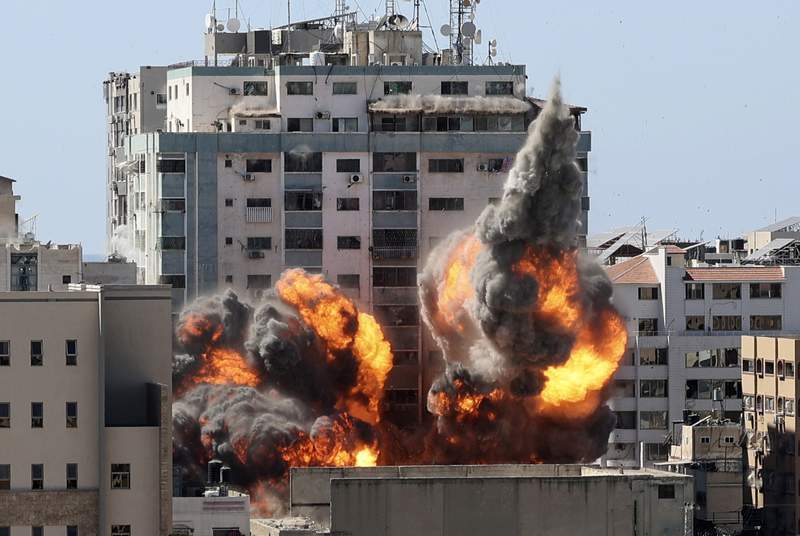 Media demand Israel explain destruction of news offices