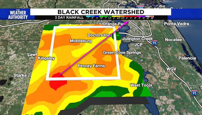 Wild Weather Alert Saturday has passed leaving us with rising rivers including Black Creek