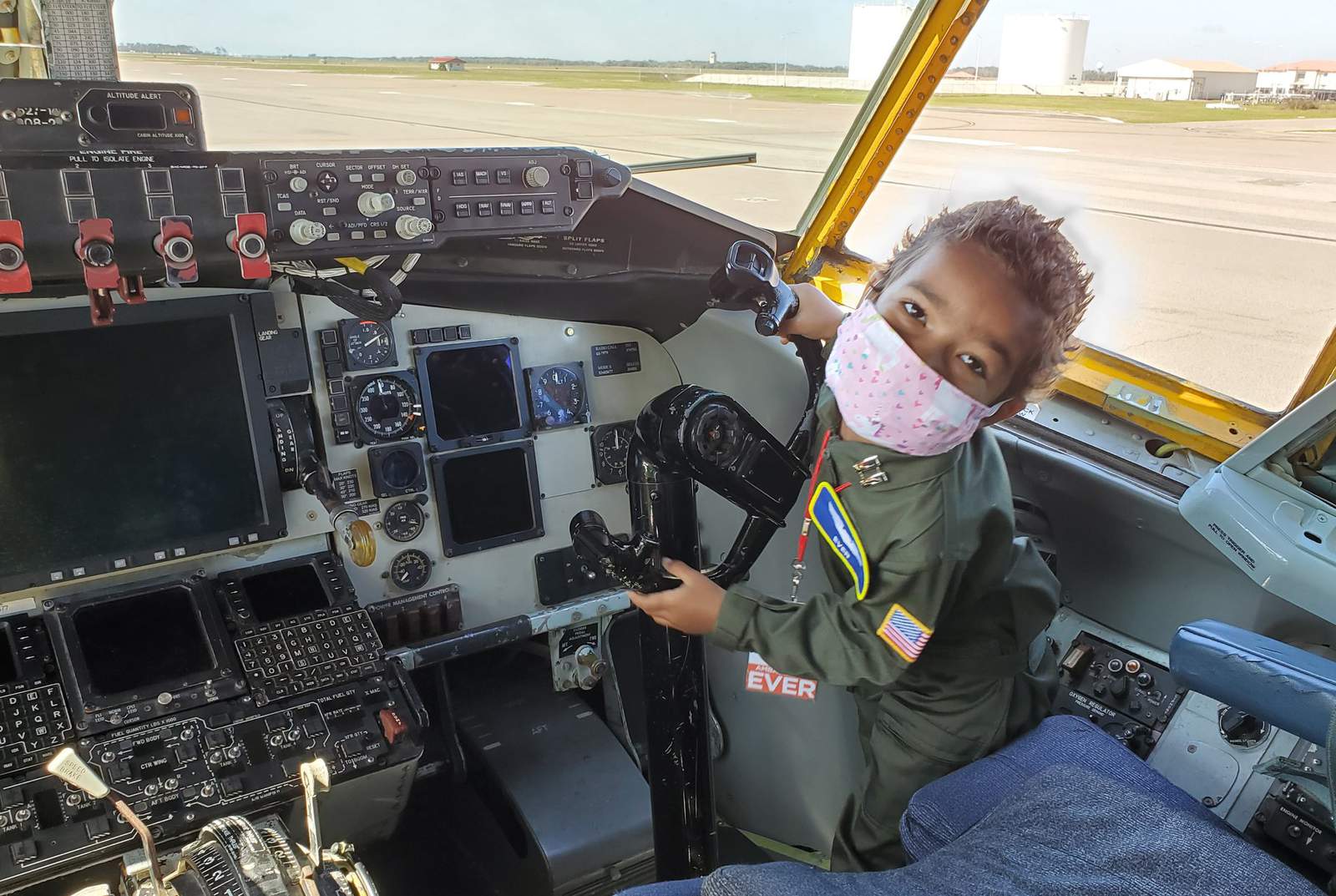 PHOTOS: 5-year-old battling cancer becomes pilot for a day at MacDill Air Force Base