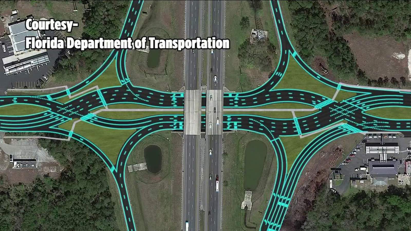 12 million dollar diverging diamond project to be finished in Spring 2022