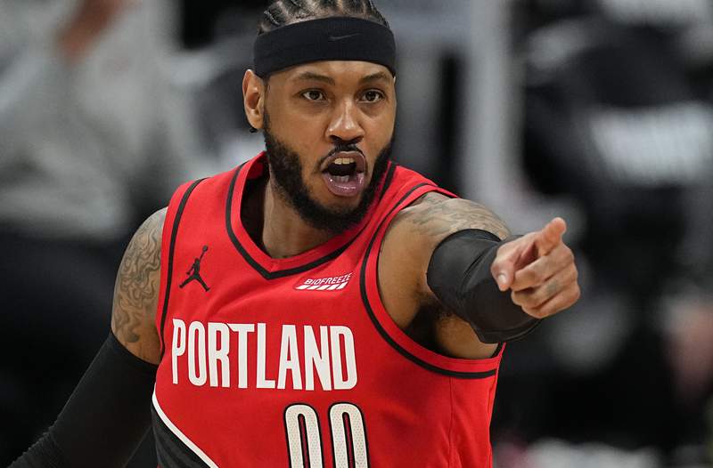 Together at last: Carmelo joins LeBron's Lakers to seek ring