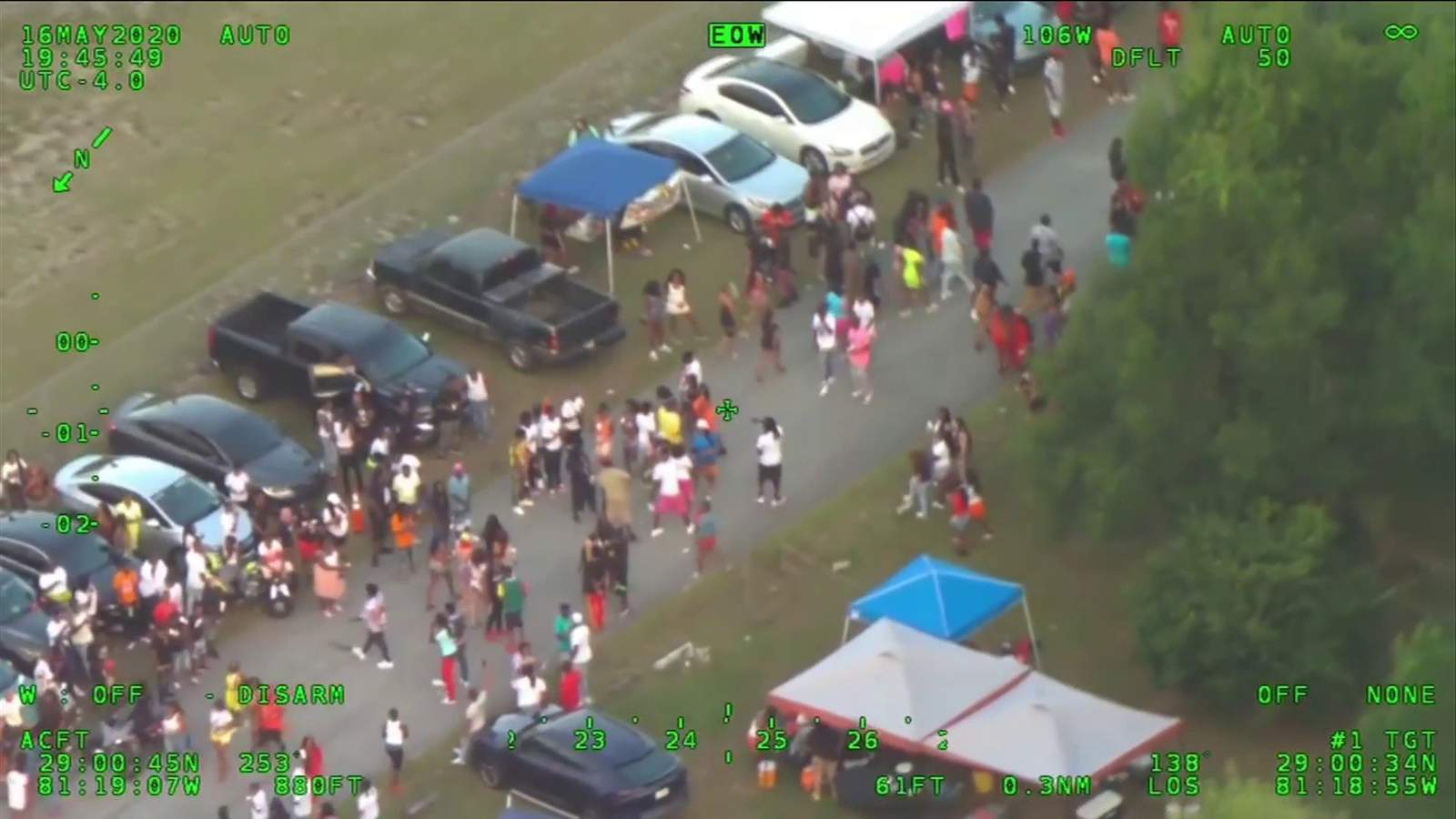 Deputies hit by bottles at massive block party in Volusia County