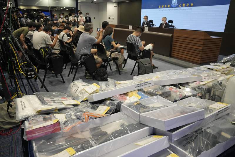 9 arrested over alleged plot to plant bombs around Hong Kong
