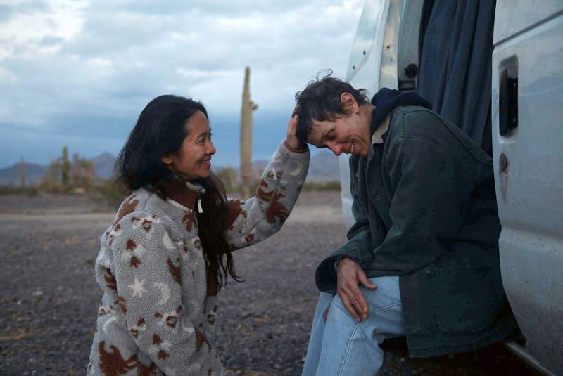 In possible Oscar preview, 'Nomadland' wins at Spirit Awards