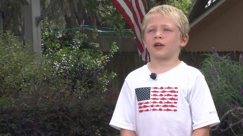 Brave 7-year-old recounts hour-long swim to shore after boating mishap on St. Johns River