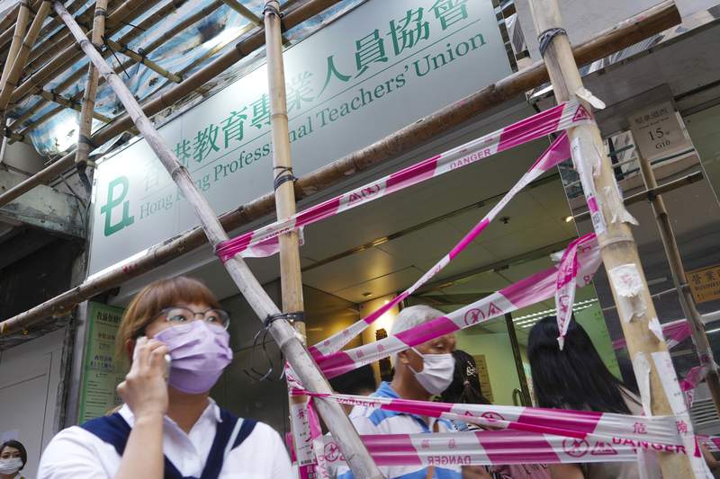 Largest Hong Kong teachers' union disbands amid crackdown