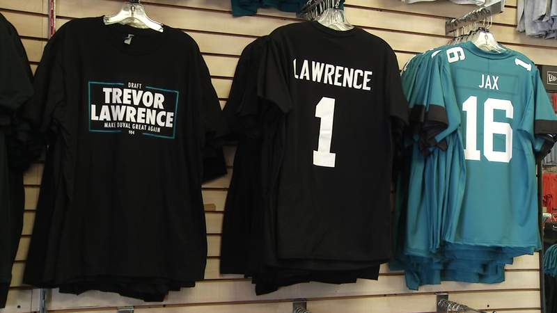 Trevor Lawrence Jags gear flying off shelves before he inks contract
