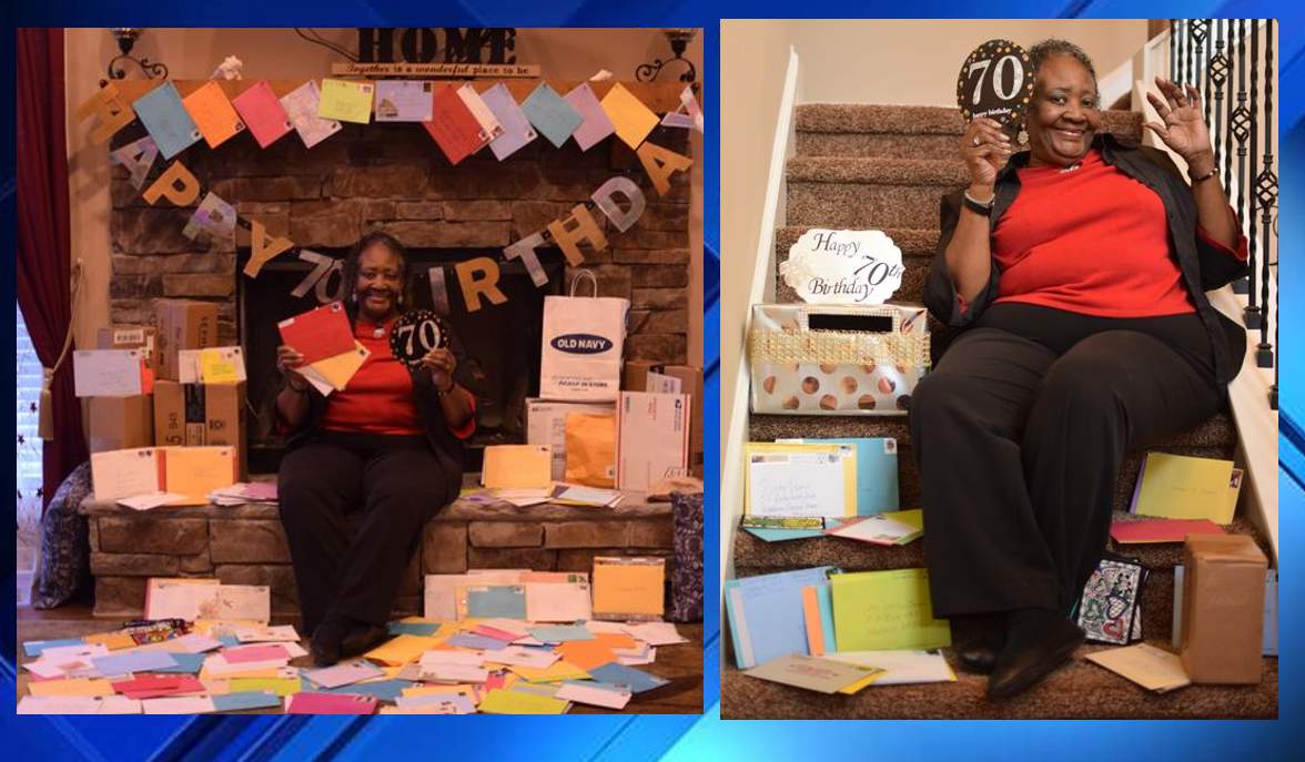 Thanks to you, Georgia woman gets 600+ cards on 70th birthday