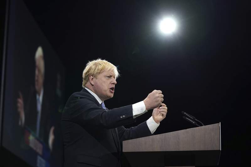 Boris Johnson brushes off UK woes, vows to transform economy