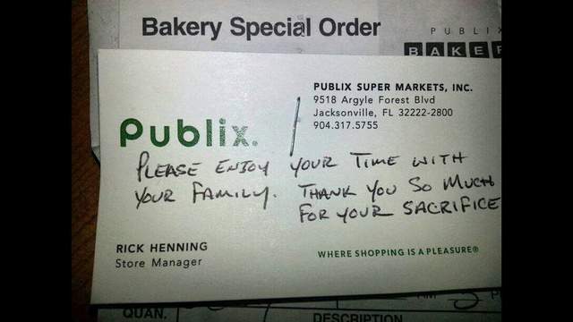 Publix Manager S Gesture To Sailor Goes Viral