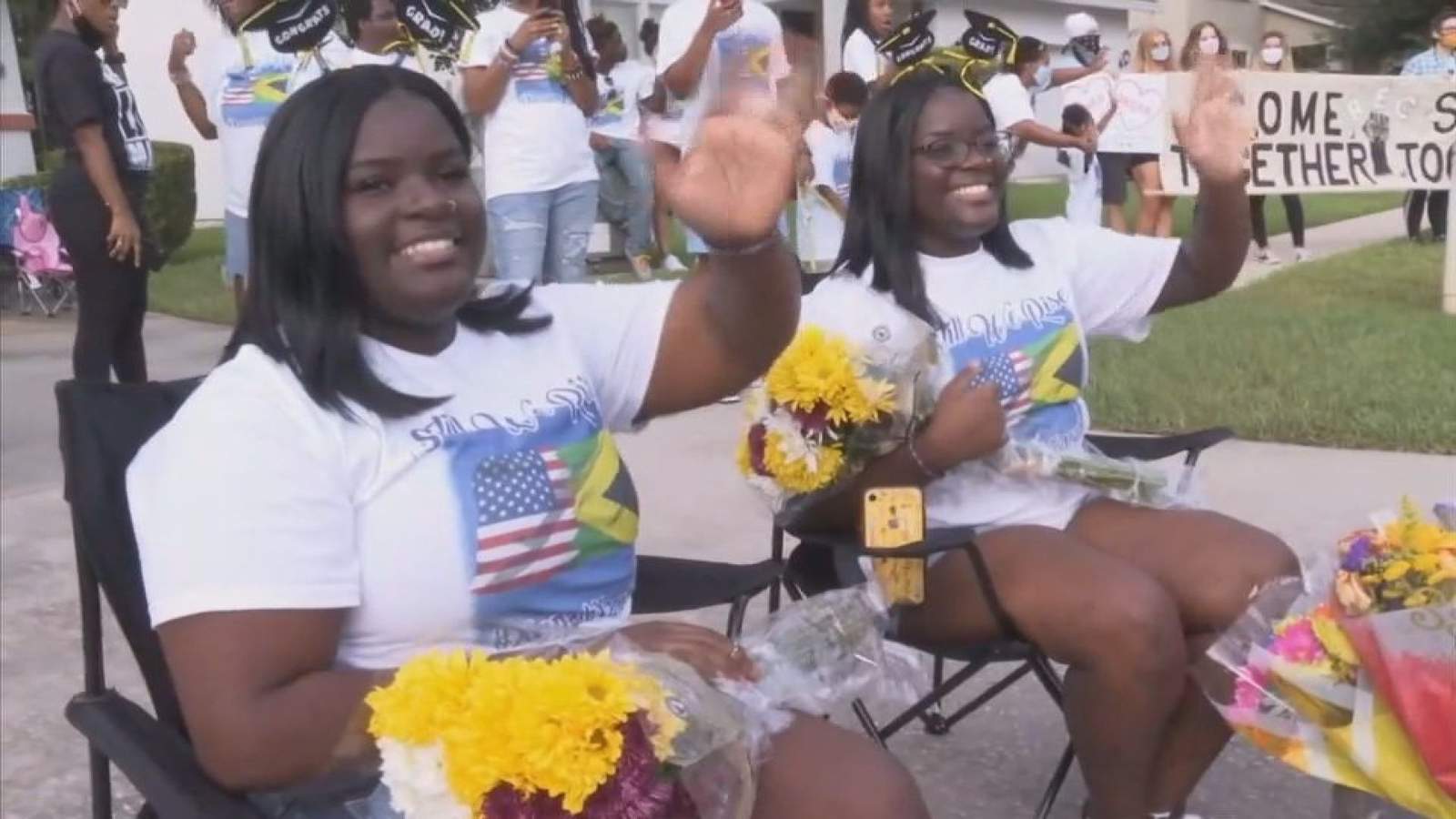 Community rallies behind graduating twins who received racist letter