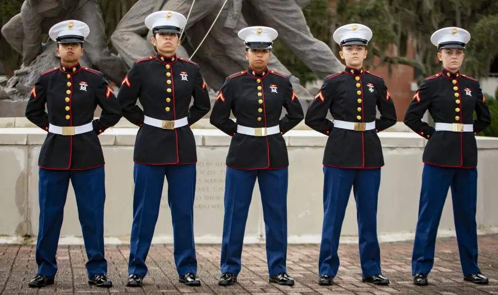 5 sisters from two families graduate Marine Corps training together