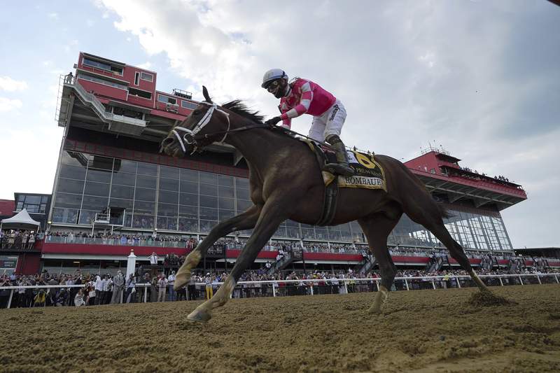 11-1 Rombauer wins Preakness after skipping Kentucky Derby