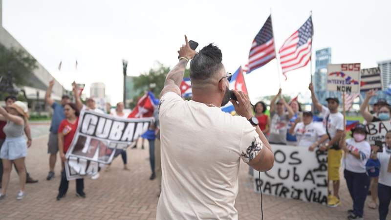 Protest in support of Cuba freedom continue in Jacksonville, across state