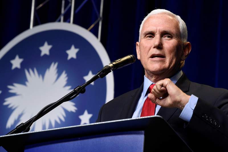 Eyeing 2024, Pence says he'll push back on 'liberal agenda'