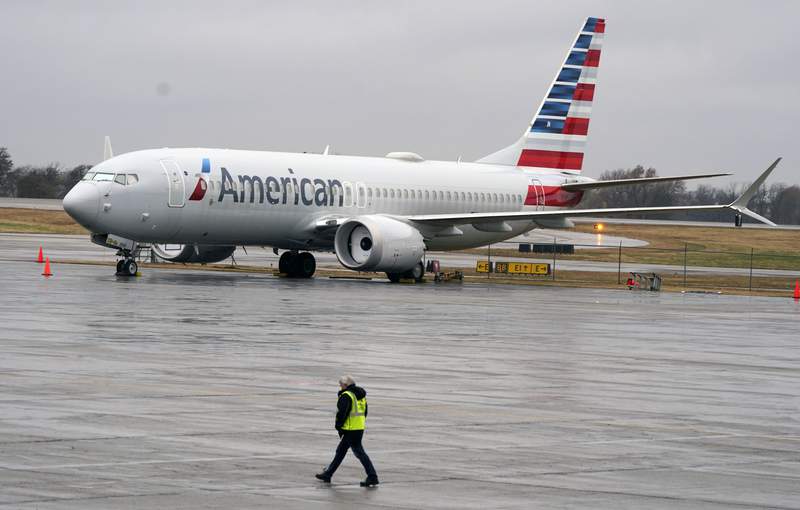 FILE - An American Airlines Boeing 737 Max pitchy  level   is parked astatine  a attraction    installation  successful  Tulsa, Okla., Wednesday, Dec. 2, 2020. A erstwhile  Boeing trial  aviator  pleaded not blameworthy  Friday, Oct. 15, 2021, to charges that helium  deceived regulators by withholding accusation  astir  a cardinal  strategy   that played a relation   successful  2  deadly crashes involving Boeing 737 Max jets. (AP Photo/LM Otero, File)