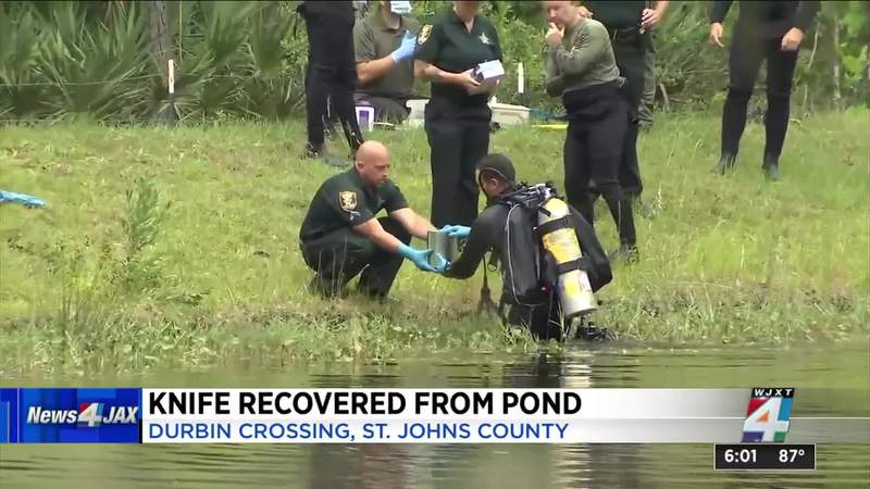 Knife recovered from pond