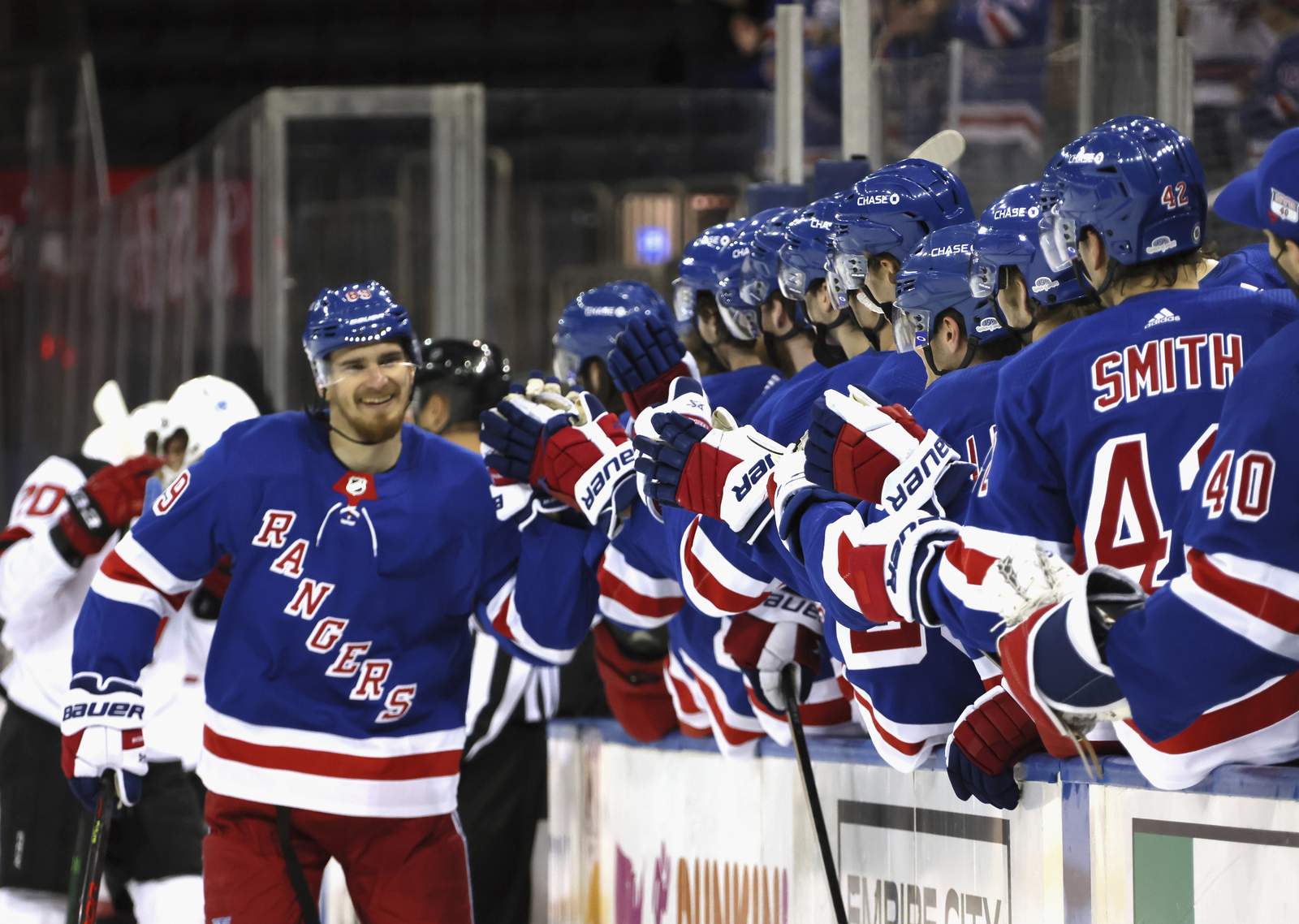 Buchnevich gets 3; Rangers beat NJ for 3rd time in 5 days