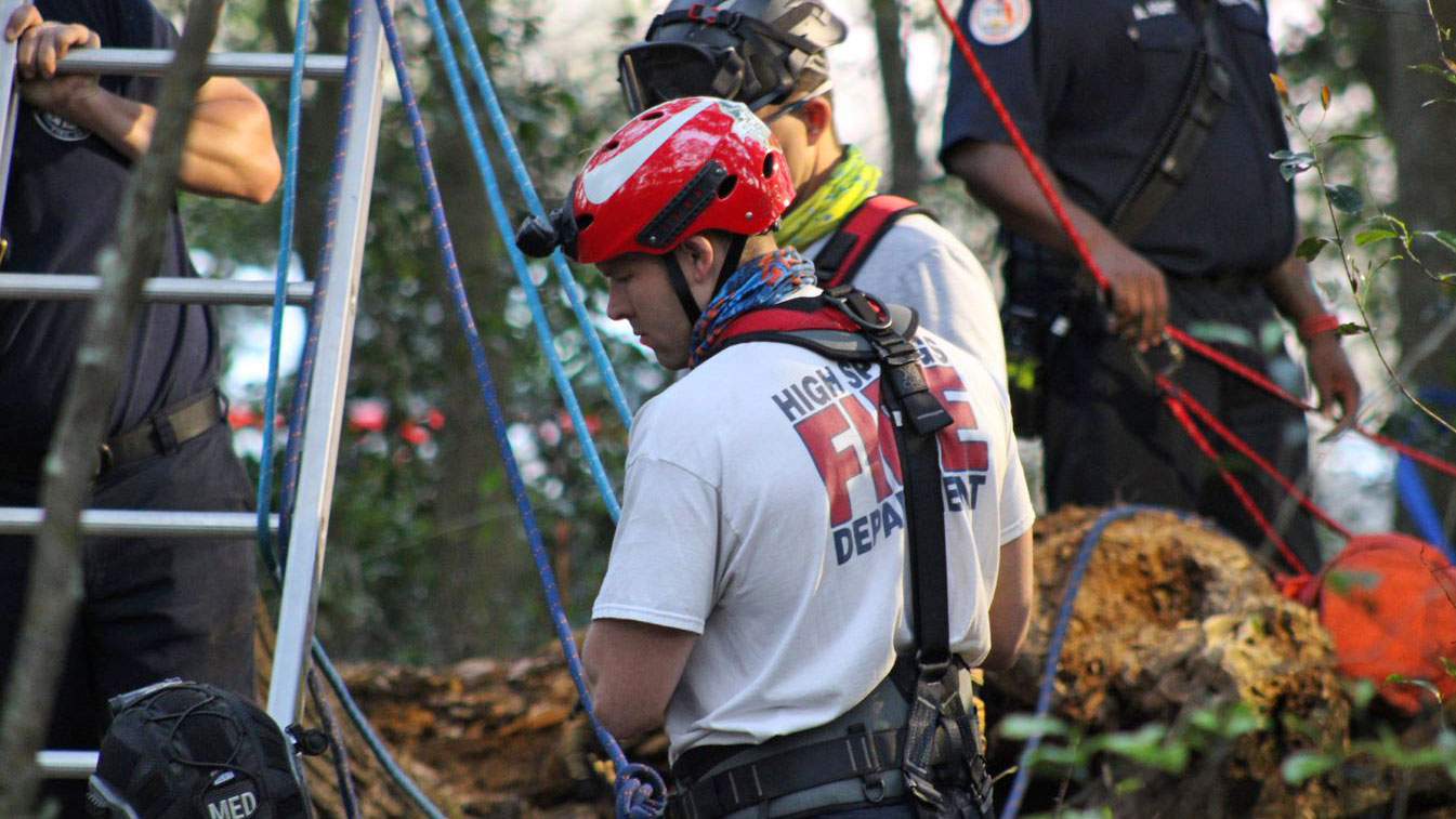 Firefighters rescue goat from Alachua County sinkhole