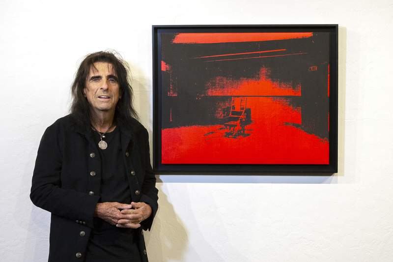 Rock legend Alice Cooper to auction off Andy Warhol artwork