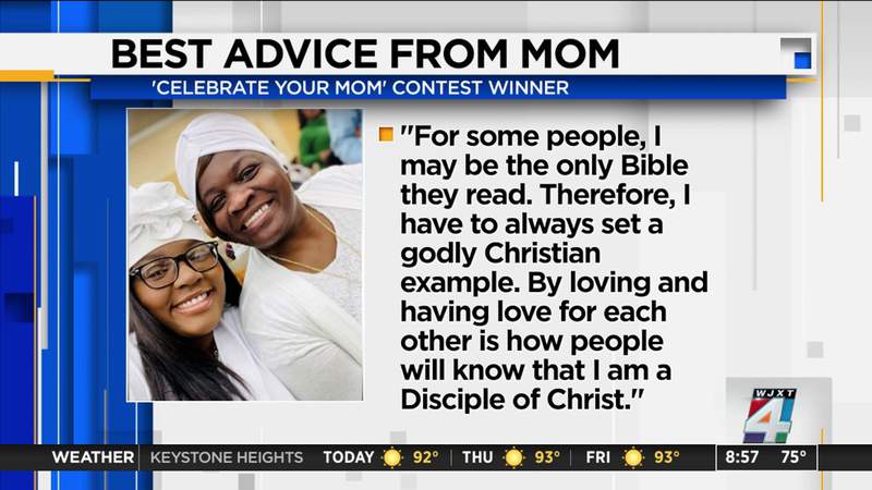 Best advice from mom: Always set a godly Christian example