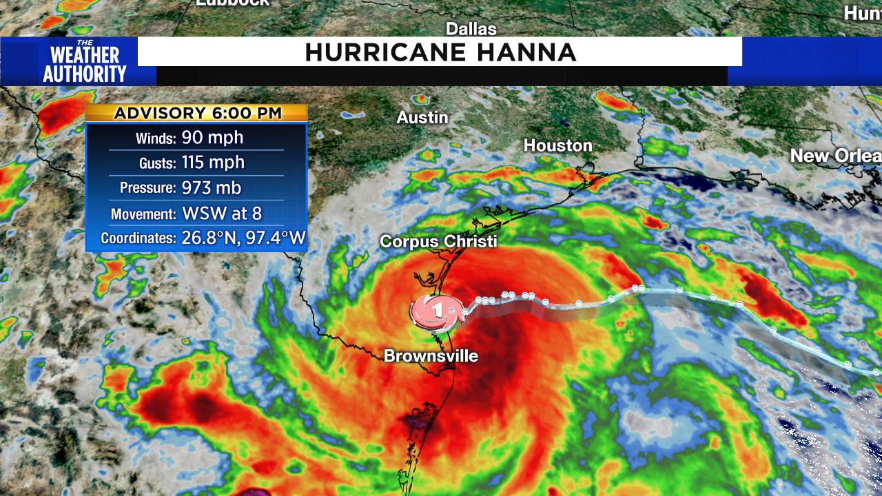 1st 2020 hurricane: Hanna makes landfall on Padre Island, Texas