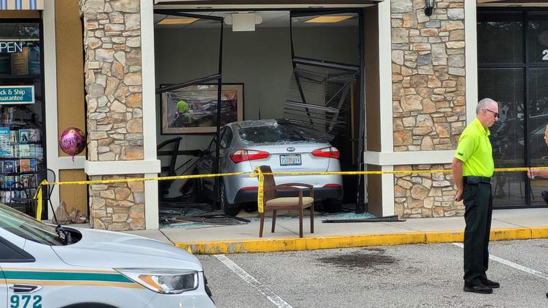 No one hurt after car crashes into medical office waiting room in St. Johns County